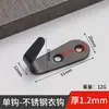 Gancho Sólido de Acero Inoxidable Gancho para Abrigos Gancho de Almacenamiento para Ropa Gancho de Estante Gancho Individual Gancho para Colgar Ropa de Cocina y Baño