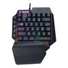 Teclado y Ratón para una Mano Shibadu F6 Sensación Mecánica Colorida Juego Juego Móvil Pequeña Pistola Dios Trono E-Sports