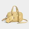 Bolso Boston Tejido de Diseño Exclusivo para Mujer 2025 Otoño e Invierno Nueva Moda Bolso de Bowling Bolso de Mano de Alta Gama