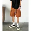 Shorts Cargo Casuales de Verano para Hombre, Pantalones de Trabajo Sueltos Multibolsillos Versátiles Estilo Japonés para Hombre