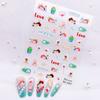 Sticker de uñas 5D en relieve Sanrio SP kulomi melody KT cat perro de orejas grandes wendy sticker de uñas pellizco
