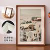 Porta-Retrato Estilo Chinês Porta-Retrato Vazio 6 polegadas de Mesa Tridimensional Oco Montagem de Foto A3 Ornamento de Madeira Maciça Quadro para Caligrafia e Pintura Montagem