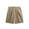 Pantalones Cortos Lavados A- para Hombre INF Primavera/Verano 2024 Nuevos Pantalones Casuales de Color Sólido Teñidos Asut