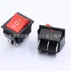 Interruptor Tipo Barco Kcd4 Três Velocidades Vermelho Kc Certificado Padrão Coreano Seis Pinos 16A Interruptor de Alimentação Basculante de Alta Corrente