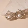 Pendientes de Flor de Zircón y Perla Estilo Retro Transfronterizo Elegante Aguja de Plata Pendientes de Moda Europeos y Americanos Joyería de Oreja de Lujo Ligero de Alta Gama para Mujeres