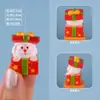 Nueva figura linda, paisaje en miniatura, muñeco creativo de Papá Noel, escena de nieve, decoración DIY hecha a mano, adorno colgante
