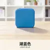 Mini Caixa de Armazenamento de Joias, Caixa de Joias de Viagem para Brincos e Colares, Embalagem Compacta para Anéis, Caixa de Joias com Zíper e Tampa Flip-Top