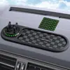 Suporte de celular para carro tapete antiderrapante multifuncional painel do carro placa de estacionamento moldura de fixação universal acessórios internos