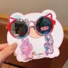 Set de Gafas de Sol y Pasadores para Niños, Lindos Pasadores de Dibujos Animados para Bebés, Accesorios para el Cabello Acrílicos Versátiles y Prácticos para Niñas Pequeñas