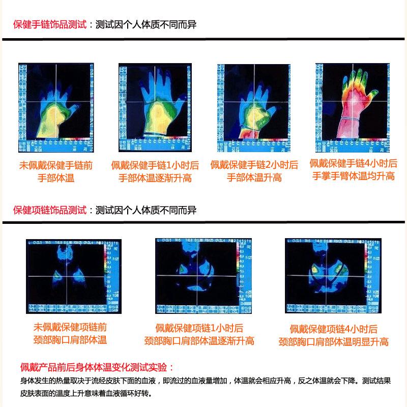 保健饰品体温测试图