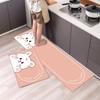 Tapete de cocina fresco de estilo americano, manta de noche, alfombra larga, tapete para puerta de entrada, tapete de corte completo, exportación transfronteriza