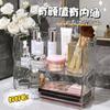 Acrílico transparente cosmético caixa de armazenamento, mesa de banho penteadeira, caixa de cuidados da pele, máscara de perfume, organizando rack de armazenamento