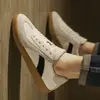 Zapatillas de entrenamiento alemanas de primavera, estilo retro para hombre, adecuadas para primavera y otoño, con suela de goma, zapatillas deportivas casuales, zapatos de hombre, zapatillas blancas de cuero genuino