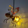 Luz solar para abejas de nuevo producto transfronteriza, luz para insectos pequeños, decoración de jardín para eventos navideños, luz solar para puesto