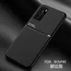 Funda Magnética para Teléfono Huawei P40 Pro, P40 Color Sólido, P30 Piel de Cordero, Funda Protectora P40 Pro Plus, Estilo Lujo Ligero