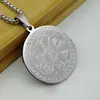 Pingente de Mantra de Seis Caracteres Colar de Mantra de Aço Titânio Fabricante de Joias de Aço Inoxidável Atacado Fivela de Segurança Estilo Chinês