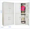 Gabinete de hojalata multi-puerta para taquilla de personal al por mayor con cerradura gabinete para bolsa de taquilla gabinete para zapatos armario dormitorio vestidor