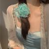 Pinza para el pelo de color primavera, con forma de rosa y flor de hada, estilo vacacional, para fotografía costera online, con forma de estrella.