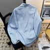 Camisa Blanca de Manga Larga con Diseño Artístico de Nicho, Estilo Nuevo de Primavera y Otoño para Mujer, Adelgazante, de Moda, Holgada, Versión Coreana, Camisa Básica