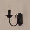 Lámpara de Pared de Vela con Atmósfera Retro Americana, Lámpara de Candelabro de Hierro, Lámpara Decorativa de Pared, Lámpara de Mesita de Noche Francesa de Lujo Ligero