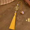 Festival do Meio do Outono Liga de Zinco Coelho Borla Pingente Novo Chinês Hanfu Botão de Pressão Bolsa Charme Carro DIY Pingente de Borla do Meio do Outono