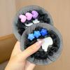 Malla para el Cabello de Niña Recogido de Baile Bolsillo Invisible para el Cabello de Niña Tocado de Flor Cabeza de Bola Accesorios Fijos para el Cabello Accesorios para el Cabello de Niñas