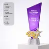 2027 Troféu de Cristal Impresso em 3D Criativo Empresa Competição de Funcionários Notáveis Campeão Equipe Honra Troféu de Competição