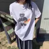 Camiseta Oversize de Algodón Puro para Mujer, Manga Corta, Nuevo Estilo Popular 2026, Corte Holgado, Cubre Cadera, Top Corto, Longitud Media, Verano