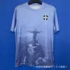 Venta al por mayor transfronteriza de camisetas de fútbol de edición especial brasileña, uniformes de entrenamiento de estilo antiguo (local y visitante), ropa deportiva transpirable de manga corta para verano