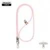 Cordón de Teléfono Móvil de Gama Alta Correa Resistente de 6 mm para Cuello Cruzado Ajustable Exterior Anti-Pérdida Exquisita Cuerda Tejida para Muñeca