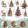 Decorações de Mesa e Enfeites para Festa de Natal em Casa, Fornecimento Exclusivo Transfronteiriço de Artesanato em Madeira e Decorações de Natal