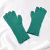 Guantes de lana tejidos ins estilo coreano de moda combinan con todo para mujer de cinco dedos pantalla táctil engrosados cálidos lindos estudiante