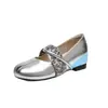 Zapatos planos de estilo francés para aumentar la altura para mujer, nuevos zapatos Mary Jane de otoño 2026, zapatos pequeños de cuero, mocasines, zapatos de vestir