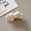 2026 Nuevo Estilo Adorable Peluche Gatito Lindo Comiendo Pescado Pinza para el Cabello Pinza de Pato Pinza para Flequillo Lateral Pasador Accesorio para el Cabello