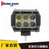 Luz de Tira LED de Tres Mallas para Coche 18W 6 Filas Dobles de LED de Alto Brillo Luz de Techo Foco Modificado Faro de Inspección de Trabajo
