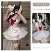 Dormila Maid L Cosplay Lolita Avental Novo Avental Estilo Chinês Estilo Avental Cheongsam Cozinha Chinesa Maid Roupa Íntima Sexy
