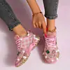 Zapatos Casuales de Malla con Diamantes para Mujer, Zapatos de Suela de Durian con Pedrería Transfronterizos, Zapatos de Mujer de Malla Transpirable para Primavera y Otoño