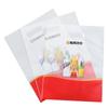 Bolsa Plana Logotipo Impreso Personalizado Regalo de Producto Almacenamiento Bolsa de Cuatro Dedos Compras Transparente Pe Plástico Bolsa Tote Hecha a Medida