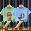 Playeras de Moda de Manga Corta para Niños Mayores, Ropa Casual de Verano para Niños, Playeras de Manga Corta de Moda para Niños, Ropa Infantil Estampada de Algodón Puro