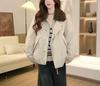 Jaqueta Parka Elegante de Algodão Felpudo Estilo Coreano 2025 Outono e Inverno Nova Casual Solta Pequena Jaqueta Roupas Femininas