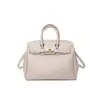Elegante bolsa de mão preta platina para mulheres, novo modelo outono e inverno 2026, bolsa de mão de grande capacidade com padrão texturizado, bolsa tote para o dia a dia