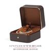 Caja de joyería Kaituo con borde dorado, caja para anillos, colgantes, pulseras de piel PU con esquinas redondeadas, caja de embalaje para joyería, al por mayor, en stock
