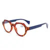 Nuevas gafas de lectura vintage de montura redonda pequeña para mujer, montura de carey, tendencia de moda transfronteriza europea y americana, gafas de lectura personalizadas
