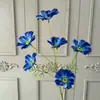 Arranjo de Flores Artificiais Azuis de Luxo para Casamento Arranjo Floral DIY Arranjo de Flores para Janela de Shopping Center ao Ar Livre Paisagismo com Flores Artificiais