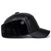 Gorra de Béisbol de PU de Invierno para Hombres de Mediana Edad y Mayores, Gorro Cálido con Protección para los Oídos, Impermeable, Gorro para Papá Mayor, Venta Directa de Fábrica