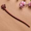 Nova Presilha de Cabelo de Jacarandá com um Design Único de Coelho, Acessório de Cabelo Personalizado, Presilha de Cabelo Artesanal de Madeira Maciça, Acessório de Estilo Artístico