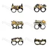Accesorios para fiesta de Año Nuevo sombrero bombín con lentejuelas diadema de dragón soplando cuerno diadema ambiente accesorios de decoración del lugar