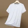 Nueva Camiseta de Manga Corta de Verano 2026 para Hombre, Seda Helada de Verano Delgada de Secado Rápido Fresca Transpirable Camiseta Base de Media Manga