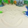 Juego de Caja de Arena Psicológica Natural No Tóxico Escena de Caja de Arena Marina Pintura con Arena Acuario Paisajismo Arena de Juego para Niños Arena de Cuarzo