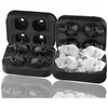 Molde de hielo con forma de calavera de silicona para cubitos de hielo, película para hacer hielo de grado alimenticio, caja de hielo para bar de whisky, venta al por mayor